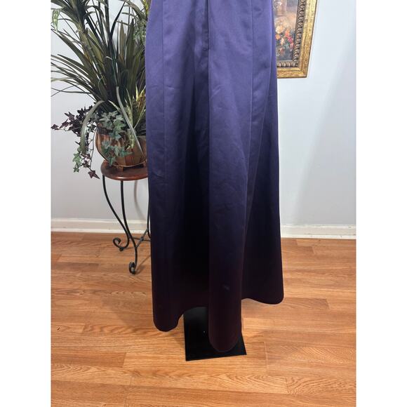 David’s Bridal Strapless Gown Sz 14 Ruched Bodice Formal Bridesmaid Eveningwear - Picture 6 of 10